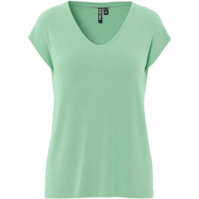 тениска,мъжки,тениски,дамски,тениски,pieces,kamala,short,sleeve,v,neck,t,shirt,green,(sprucestone)