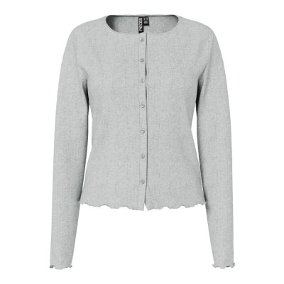 жилетка,дамски,пуловери,дамски,плетени,дрехи,pieces,marie,cardigan,grey,(light,grey,melange)
