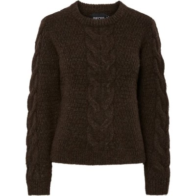 блуза,мъжки,пуловери,дамски,пуловери,pieces,nina,sweater,brown,(hot,fudge)