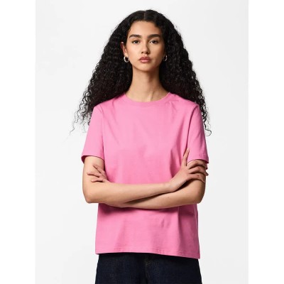 тениска,мъжки,тениски,дамски,тениски,pieces,ria,solid,short,sleeve,t,shirt,pink,(wild,orchid)