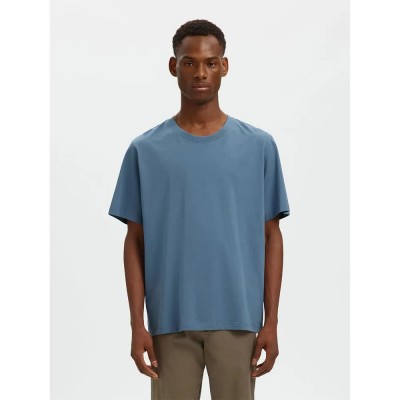 тениска,мъжки,тениски,дамски,тениски,selected,aspen,short,sleeve,t,shirt,blue,(blue,mirage)