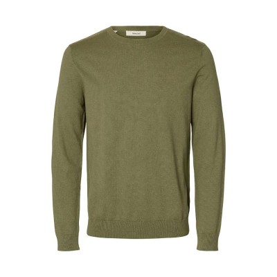 блуза,мъжки,пуловери,selected,berg,sweater,green,(deep,lichen,green,melange)