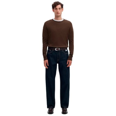 блуза,мъжки,пуловери,дамски,пуловери,selected,berg,sweater,brown,(delicioso,melange)