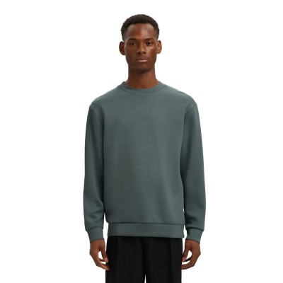блуза,мъжки,пуловери,selected,emanuel,soft,sweatshirt,grey,(balsam,green)