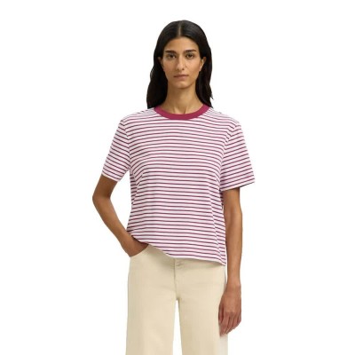 тениска,мъжки,тениски,дамски,тениски,selected,essential,short,sleeve,v,neck,t,shirt,white,pink,(anemone,bright,white,thin)