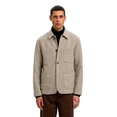 сако,мъжки,сака,selected,landon,blazer,grey,(light,grey,melange,check)