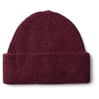 шапка,всички,шапки,selected,lulu,beanie,red,(tawny,port,melange)