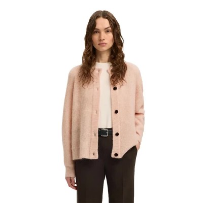 жилетка,мъжки,пуловери,дамски,пуловери,selected,lulu,cardigan,beige,(pale,dogwood,melange)