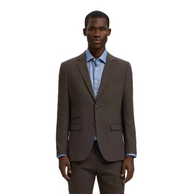 сако,мъжки,сака,selected,neil,slim,fit,blazer,brown,(delicioso)