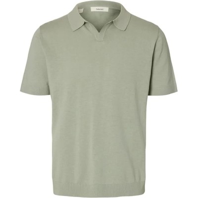 дамски,блузи,с,яка,мъжки,блузи,с,яка,selected,mattis,short,sleeve,polo,green,(aqua,gray)