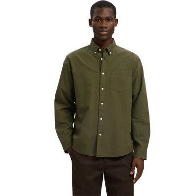 риза,с,дълъг,ръкав,дамски,ризи,мъжки,ризи,selected,regrick,oxford,flex,long,sleeve,shirt,green,(kalamata,mixed,forest,night)