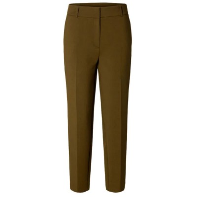 панталони,мъжки,панталони,дамски,панталони,selected,rita,ria,crop,fit,pants,brown,(fir,green,melange,with,kalamata)