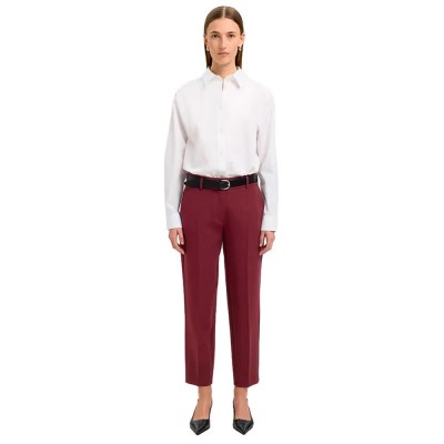 панталони,мъжки,панталони,дамски,панталони,selected,rita,ria,crop,fit,pants,red,(tawny,port,melange)