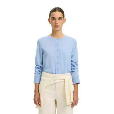 жилетка,дамски,пуловери,дамски,плетени,дрехи,selected,thea,cardigan,blue,(cashmere,blue)