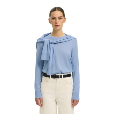 блуза,дамски,пуловери,дамски,плетени,дрехи,selected,thea,sweater,blue,(cashmere,blue)