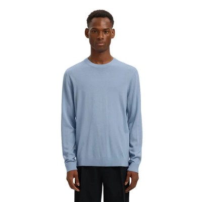 блуза,мъжки,пуловери,selected,tray,sweater,blue,(dusty,blue)