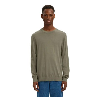 блуза,мъжки,пуловери,selected,tray,sweater,green,(vetiver)