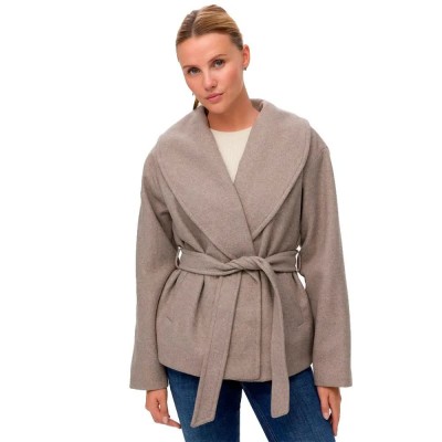 яке,мъжки,якета,дамски,якета,и,палта,vero,moda,anne,bergen,jacket,grey,(chocolate,chip,melange)