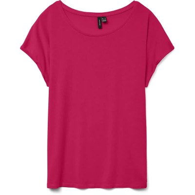 тениска,мъжки,тениски,дамски,тениски,vero,moda,ava,plain,short,sleeve,t,shirt,pink,(jazzy)