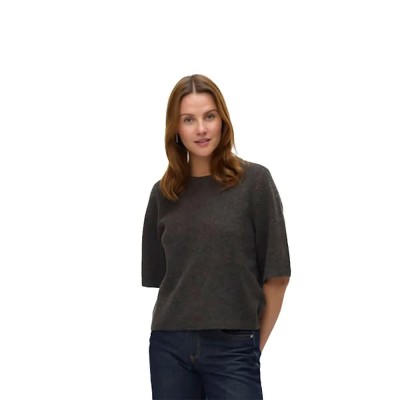 блуза,мъжки,пуловери,дамски,пуловери,vero,moda,boom,2,4,sweater,grey,(chocolate,torte,melange)