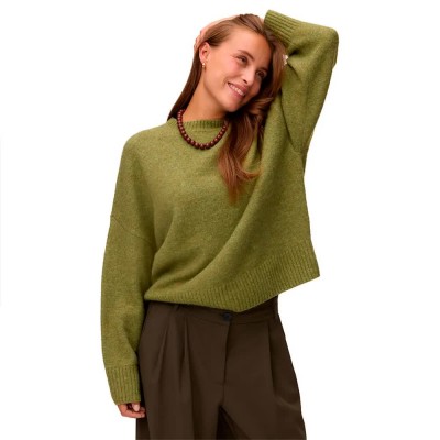 блуза,мъжки,пуловери,дамски,пуловери,vero,moda,boom,sweater,green,(sphagnum,melange)