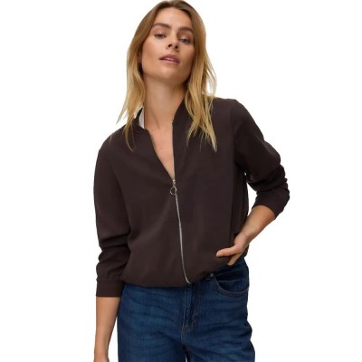 яке,мъжки,якета,дамски,якета,и,палта,vero,moda,coco,bomber,jacket,brown,(chocolate,torte,gold,zipper)
