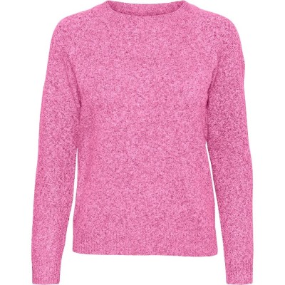 блуза,мъжки,пуловери,дамски,пуловери,vero,moda,doffy,10206104,sweater,pink,(fuchsia,pink,melange)