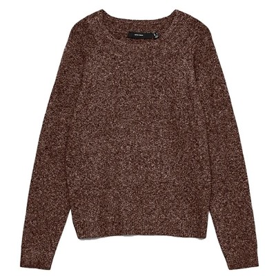 блуза,мъжки,пуловери,дамски,пуловери,vero,moda,doffy,sweater,brown,(chocolate,brown,melange)