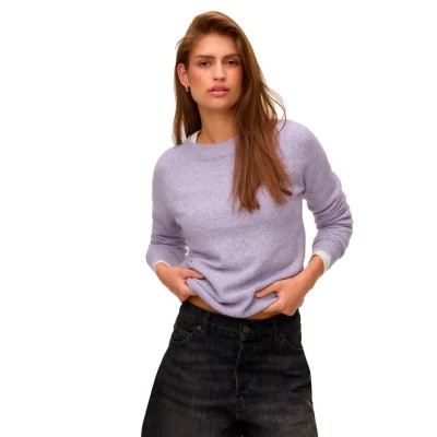 блуза,мъжки,пуловери,дамски,пуловери,vero,moda,doffy,sweater,purple,(daybreak,melange)