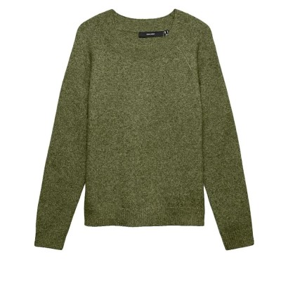 блуза,мъжки,пуловери,дамски,пуловери,vero,moda,doffy,sweater,green,(sphagnum,white,melange)