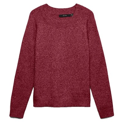 блуза,мъжки,пуловери,дамски,пуловери,vero,moda,doffy,sweater,red,(windsor,wine,black,melange)