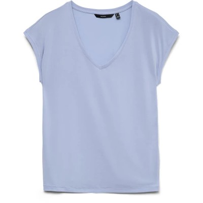 тениска,мъжки,тениски,дамски,тениски,vero,moda,fill,short,sleeve,v,neck,t,shirt,blue,(brunnera,blue)