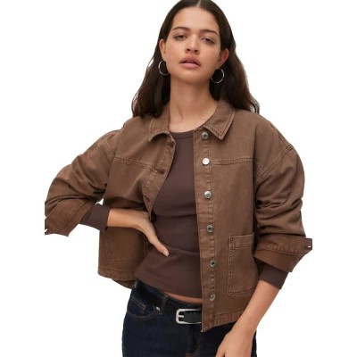 яке,мъжки,якета,дамски,якета,и,палта,vero,moda,jamie,denim,jacket,brown,(carafe,washed)