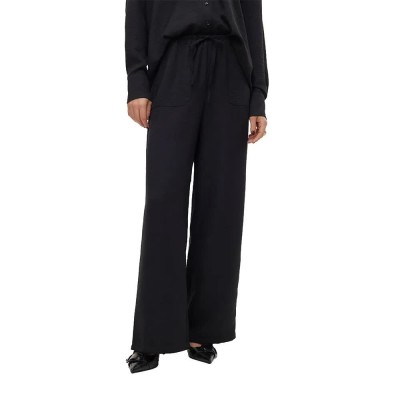 панталони,мъжки,панталони,дамски,панталони,vero,moda,melaney,loose,fit,high,waist,pants,black,(black)