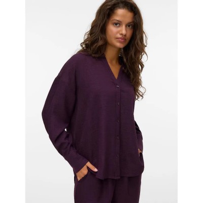 риза,с,дълъг,ръкав,дамски,ризи,vero,moda,melaney,queeny,long,sleeve,shirt,purple,(winetasting)