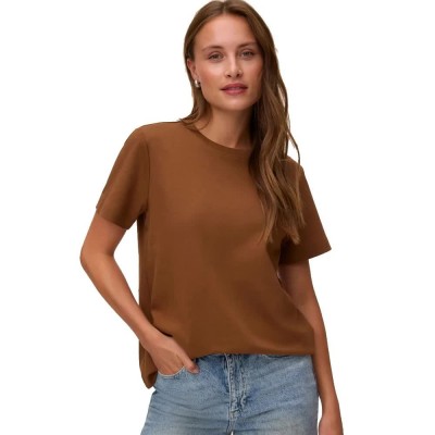 тениска,мъжки,тениски,дамски,тениски,vero,moda,naima,short,sleeve,t,shirt,brown,(toffee)
