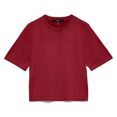 блуза,мъжки,пуловери,дамски,пуловери,vero,moda,silje,2,4,oversize,short,sleeve,sweater,red,(biking,red)
