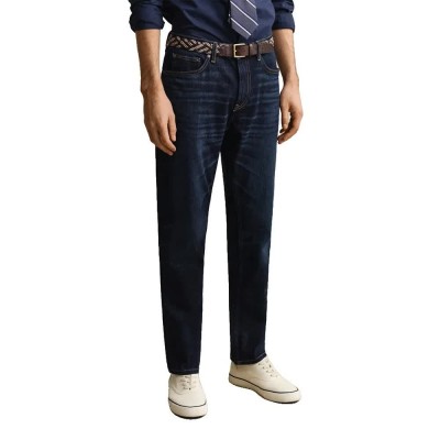 дънки,мъжки,панталони,дамски,панталони,gant,1000011,regular,fit,jeans,blue,(dark,blue,broken,in)