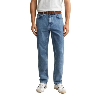 дънки,мъжки,панталони,дамски,панталони,gant,1000021,regular,fit,jeans,blue,(semi,light,blue)