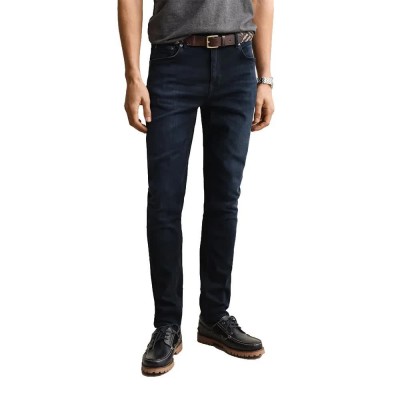 дънки,мъжки,панталони,дамски,панталони,gant,1000030,active,revover,extra,slim,fit,jeans,blue,(black,vintage)