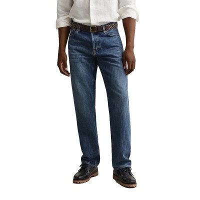дънки,мъжки,панталони,дамски,панталони,gant,1000050,regular,fit,jeans,blue,(semi,light,blue,worn,in)