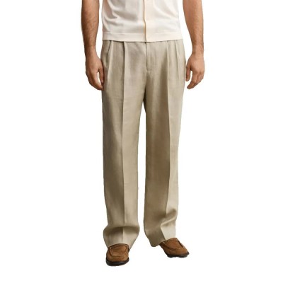 рокля,мъжки,панталони,дамски,панталони,gant,1505387,linen,dress,pants,beige,(faded,beige)