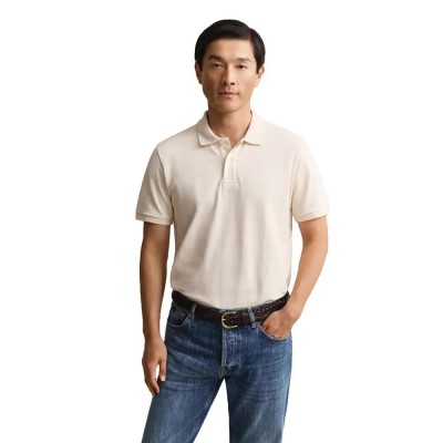 дамски,блузи,с,яка,мъжки,блузи,с,яка,gant,2014096,short,sleeve,polo,beige,white,(creamed,white)
