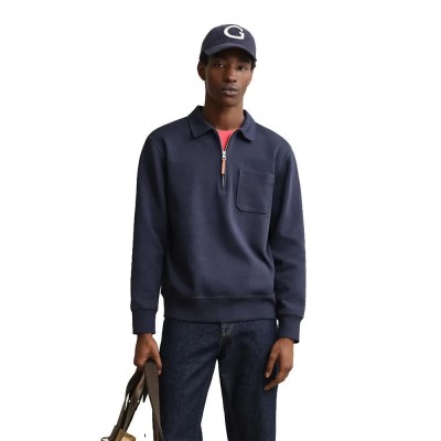 блуза,мъжки,пуловери,gant,2067130,half,zip,sweatshirt,blue,(evening,blue)