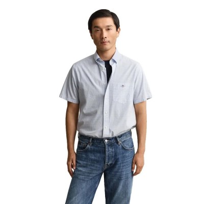 риза,с,къс,ръкав,дамски,ризи,мъжки,ризи,gant,3000151,regular,fit,short,sleeve,shirt,blue,(light,blue)