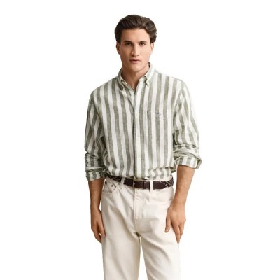 риза,с,дълъг,ръкав,дамски,ризи,мъжки,ризи,gant,3260019,linen,regular,fit,long,sleeve,shirt,green,(dry,herb,green)