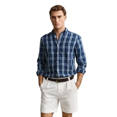 риза,с,дълъг,ръкав,дамски,ризи,мъжки,ризи,gant,3260079,linen,regular,fit,long,sleeve,shirt,blue,(light,indigo)