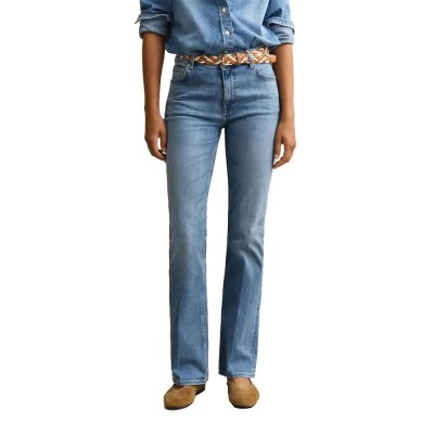 дънки,мъжки,панталони,дамски,панталони,gant,4100307,flare,fit,jeans,blue,(semi,light,blue,broken,in)