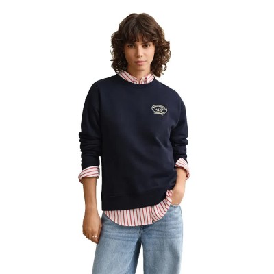 блуза,дамски,блузи,gant,4201339,sweatshirt,blue,(evening,blue)