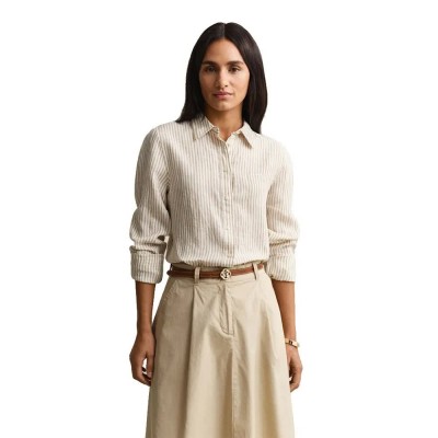 риза,с,дълъг,ръкав,дамски,ризи,мъжки,ризи,gant,4300621,linen,regular,fit,long,sleeve,shirt,beige,(oat,beige)
